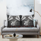 New Zealand Weka Personalised Pillow Cover Aotearoa Hen Silver Fern Maori Pattern
