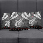 New Zealand Weka Personalised Pillow Cover Aotearoa Hen Silver Fern Maori Pattern