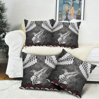 New Zealand Weka Personalised Pillow Cover Aotearoa Hen Silver Fern Maori Pattern