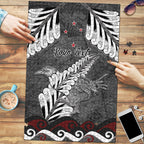 New Zealand Weka Personalised Puzzle Aotearoa Hen Silver Fern Maori Pattern