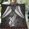 New Zealand Weka Personalised Quilt Aotearoa Hen Silver Fern Maori Pattern