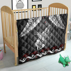 New Zealand Weka Personalised Quilt Aotearoa Hen Silver Fern Maori Pattern