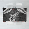 New Zealand Weka Personalised Tablecloth Aotearoa Hen Silver Fern Maori Pattern