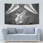 New Zealand Weka Personalised Tapestry Aotearoa Hen Silver Fern Maori Pattern