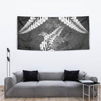 New Zealand Weka Personalised Tapestry Aotearoa Hen Silver Fern Maori Pattern