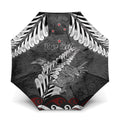 New Zealand Weka Personalised Umbrella Aotearoa Hen Silver Fern Maori Pattern