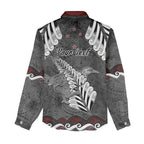 New Zealand Weka Personalised Women Casual Shirt Aotearoa Hen Silver Fern Maori Pattern