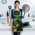 New Zealand Parakeet Bird Apron Maori Kakariki Kowhai Maori Pattern