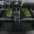 New Zealand Parakeet Bird Car Mats Maori Kakariki Kowhai Maori Pattern