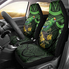 New Zealand Parakeet Bird Car Seat Cover Maori Kakariki Kowhai Maori Pattern