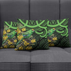 New Zealand Parakeet Bird Pillow Cover Maori Kakariki Kowhai Maori Pattern