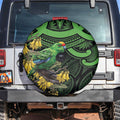 New Zealand Parakeet Bird Spare Tire Cover Maori Kakariki Kowhai Maori Pattern