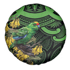 New Zealand Parakeet Bird Spare Tire Cover Maori Kakariki Kowhai Maori Pattern
