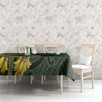 New Zealand Parakeet Bird Tablecloth Maori Kakariki Kowhai Maori Pattern