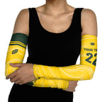 Australia Socceroos 2026 Custom Arm Sleeves Golden Sporty Style