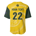 Australia Socceroos 2026 Custom Baseball Jersey Golden Sporty Style