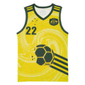 Australia Socceroos 2026 Custom Basketball Jersey Golden Sporty Style