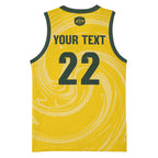 Australia Socceroos 2026 Custom Basketball Jersey Golden Sporty Style
