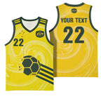 Australia Socceroos 2026 Custom Basketball Jersey Golden Sporty Style