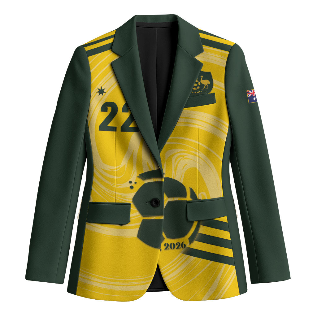 Australia Socceroos 2026 Custom Blazer Golden Sporty Style