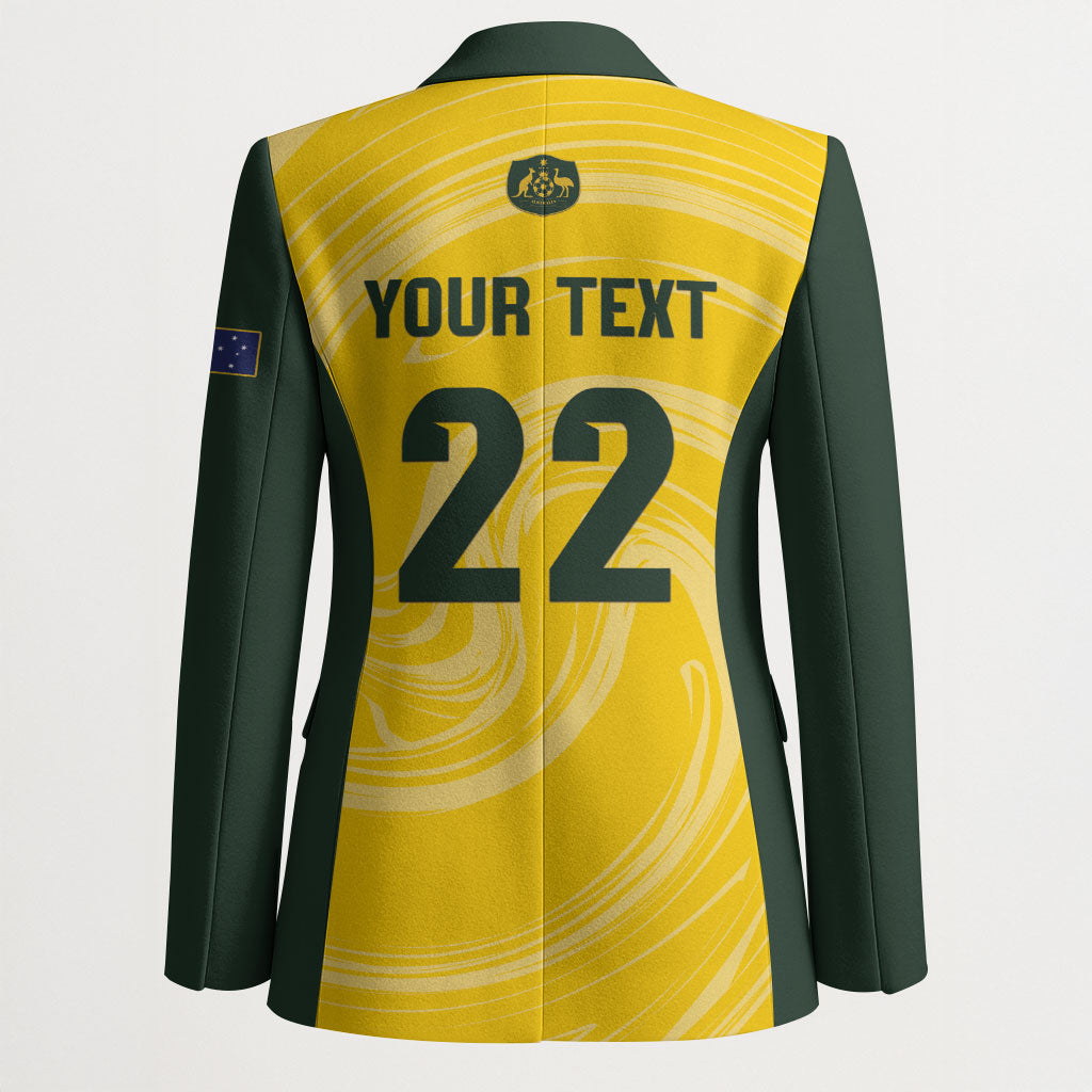 Australia Socceroos 2026 Custom Blazer Golden Sporty Style