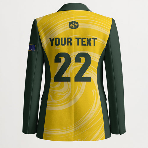 Australia Socceroos 2026 Custom Blazer Golden Sporty Style