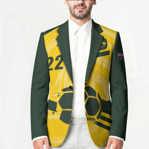 Australia Socceroos 2026 Custom Blazer Golden Sporty Style