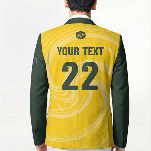 Australia Socceroos 2026 Custom Blazer Golden Sporty Style