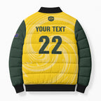 Australia Socceroos 2026 Custom Bomber Puffer Jacket Golden Sporty Style