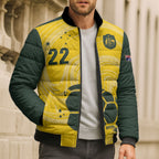 Australia Socceroos 2026 Custom Bomber Puffer Jacket Golden Sporty Style