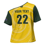 Australia Socceroos 2026 Custom Cross Shoulder Shirt Golden Sporty Style