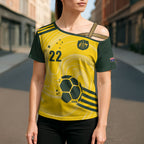 Australia Socceroos 2026 Custom Cross Shoulder Shirt Golden Sporty Style