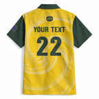 Australia Socceroos 2026 Custom Hawaiian Shirt Golden Sporty Style