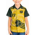 Australia Socceroos 2026 Custom Hawaiian Shirt Golden Sporty Style