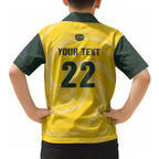 Australia Socceroos 2026 Custom Hawaiian Shirt Golden Sporty Style