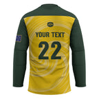 Australia Socceroos 2026 Custom Hockey Jersey Golden Sporty Style