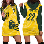 Australia Socceroos 2026 Custom Hoodie Dress Golden Sporty Style