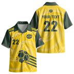 Australia Socceroos 2026 Custom Kid Hawaiian Shirt Golden Sporty Style