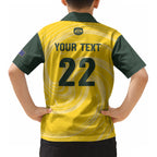 Australia Socceroos 2026 Custom Kid Hawaiian Shirt Golden Sporty Style
