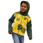 Australia Socceroos 2026 Custom Kid Hoodie Golden Sporty Style