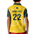 Australia Socceroos 2026 Custom Kid Polo Shirt Golden Sporty Style