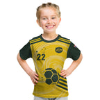 Australia Socceroos 2026 Custom Kid T Shirt Golden Sporty Style