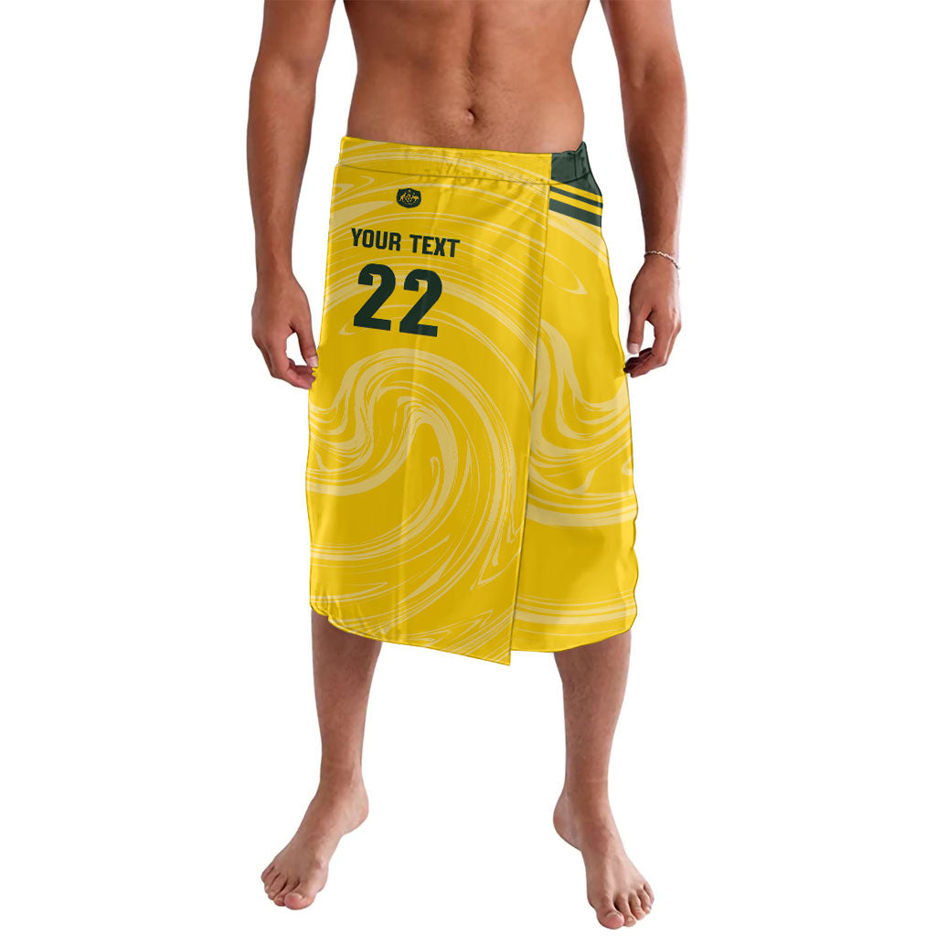 Australia Socceroos 2026 Custom Lavalava Golden Sporty Style