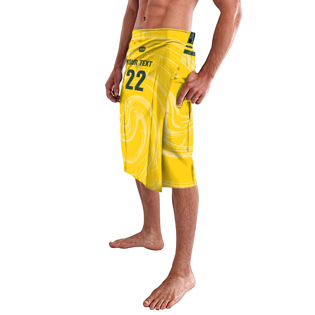Australia Socceroos 2026 Custom Lavalava Golden Sporty Style