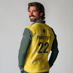 Australia Socceroos 2026 Custom Long Sleeve Polo Shirt Golden Sporty Style
