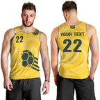 Australia Socceroos 2026 Custom Men Tank Top Golden Sporty Style