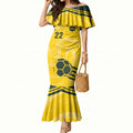 Australia Socceroos 2026 Custom Mermaid Dress Golden Sporty Style