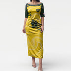 Australia Socceroos 2026 Custom Puletasi Golden Sporty Style