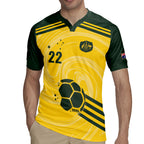 Australia Socceroos 2026 Custom Rugby Jersey Golden Sporty Style