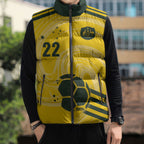 Australia Socceroos 2026 Custom Sleeveless Puffer Jacket Golden Sporty Style